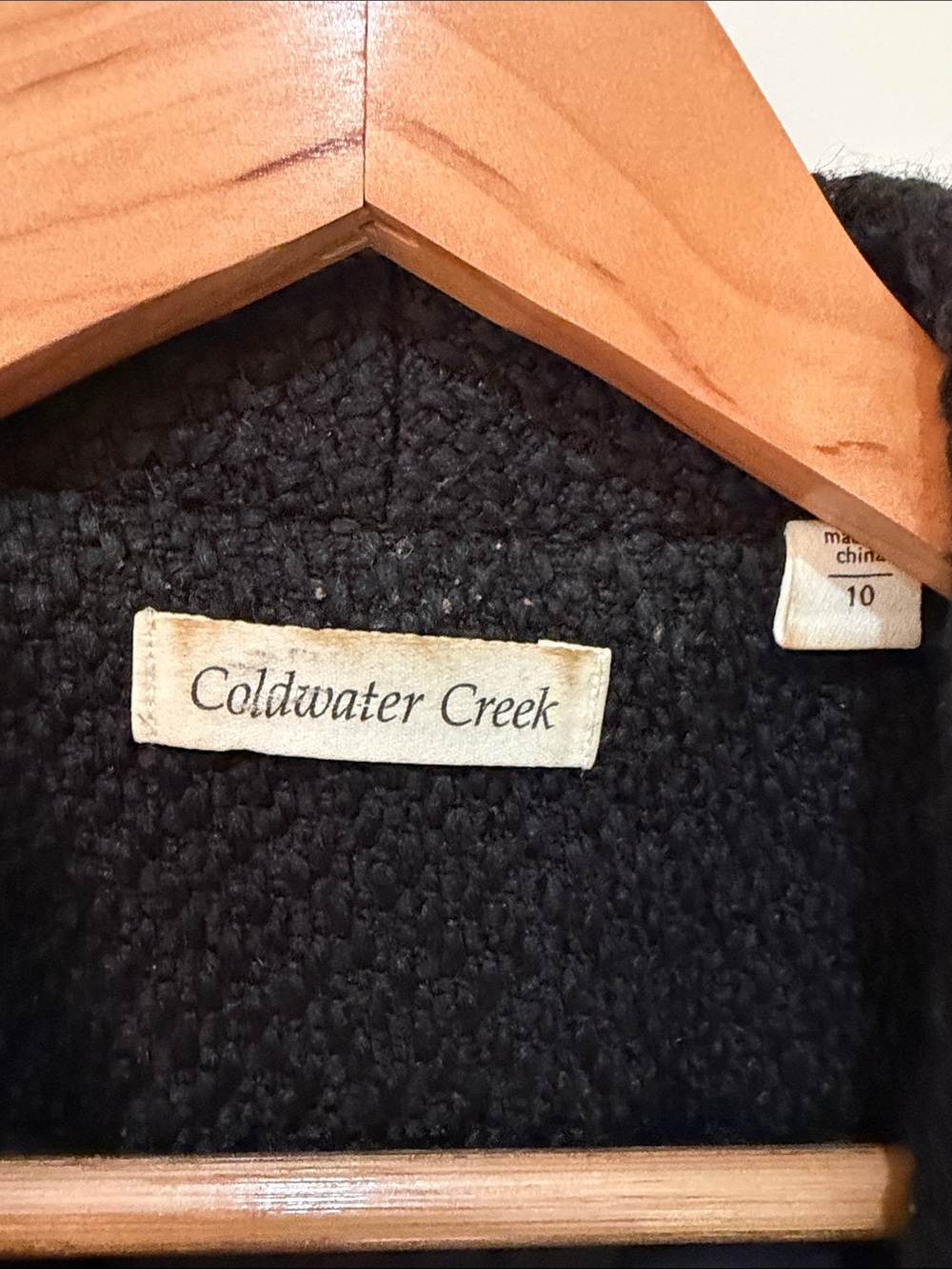 Coldwater Creek Black Short-Sleeve Textured Knit Blazer - Picture 2 of 4